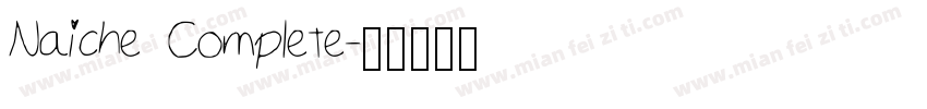Naiche Complete字体转换